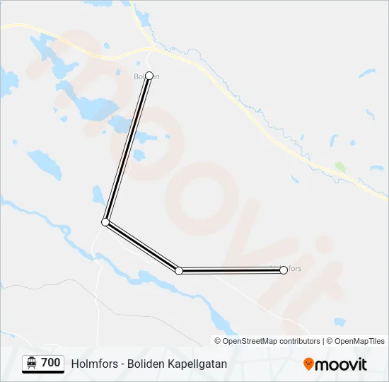 700 Cable Car Line Map