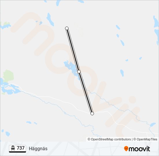 737 spårvagn Linje karta