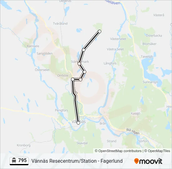 795 Cable Car Line Map
