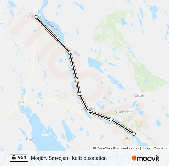 954 Cable Car Line Map