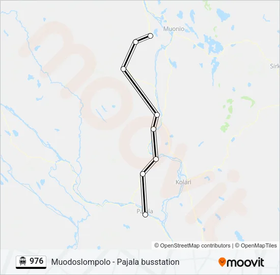 976 Cable Car Line Map
