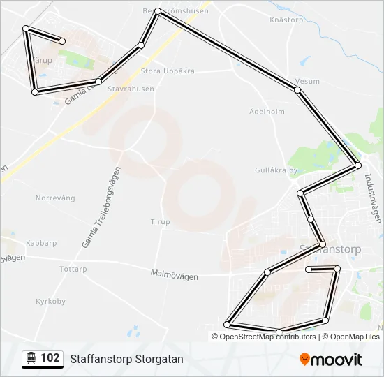102 Cable Car Line Map