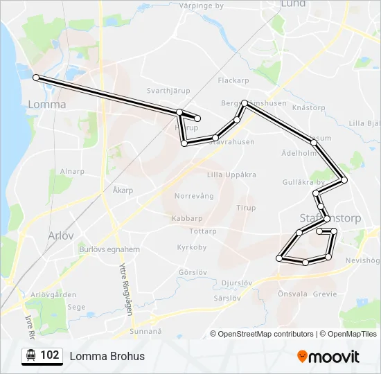 102 Cable Car Line Map