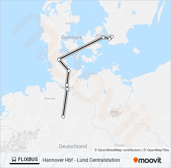 FLIXBUS  Line Map