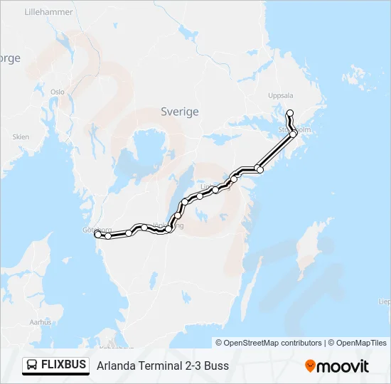 FLIXBUS Bus Line Map