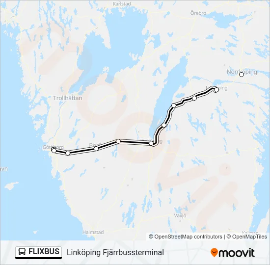 FLIXBUS Bus Line Map