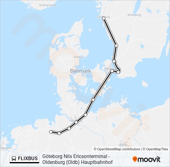 FLIXBUS  Linje karta