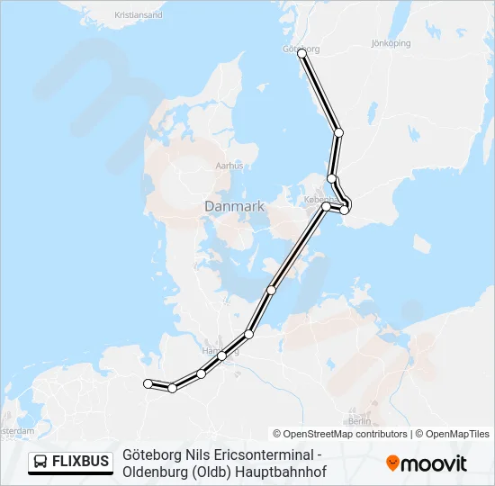 FLIXBUS Bus Line Map