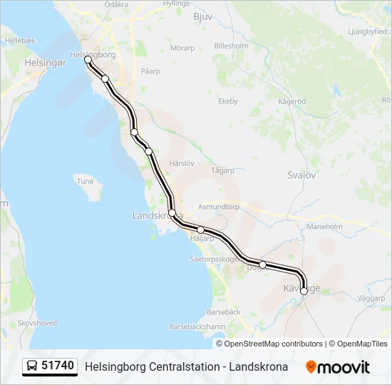 51740 Bus Line Map