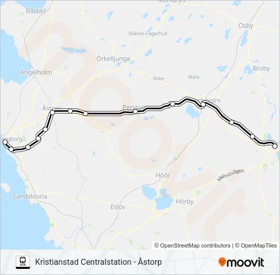 PÅGATÅGEN  Line Map