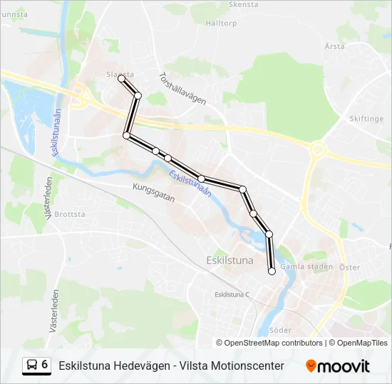 6 Bus Line Map