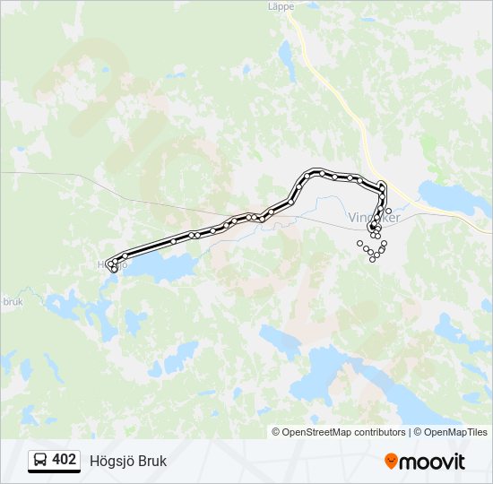 402 bus Line Map