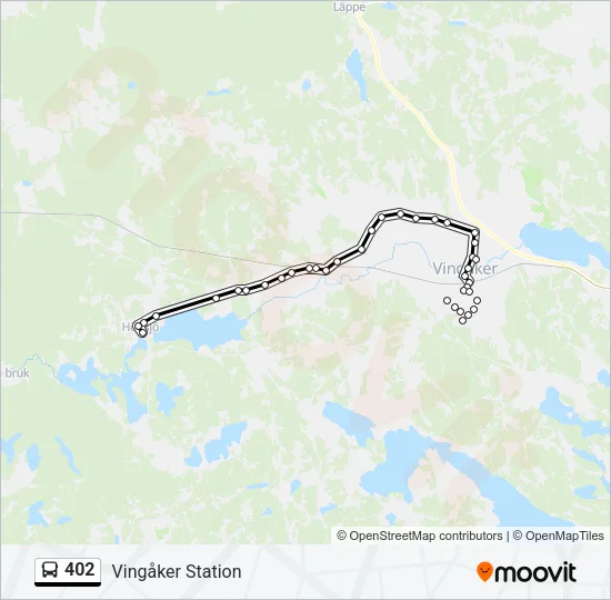 402 Bus Line Map