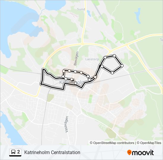 2 bus Line Map