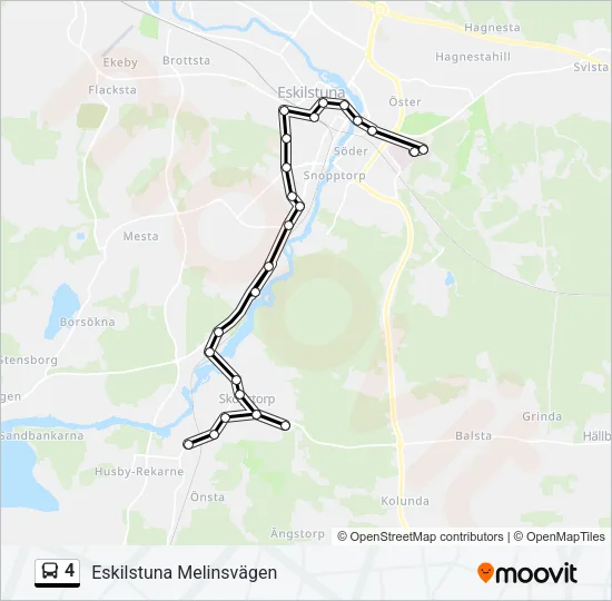 4 Bus Line Map