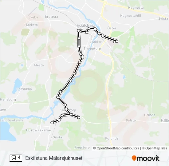 4 Bus Line Map