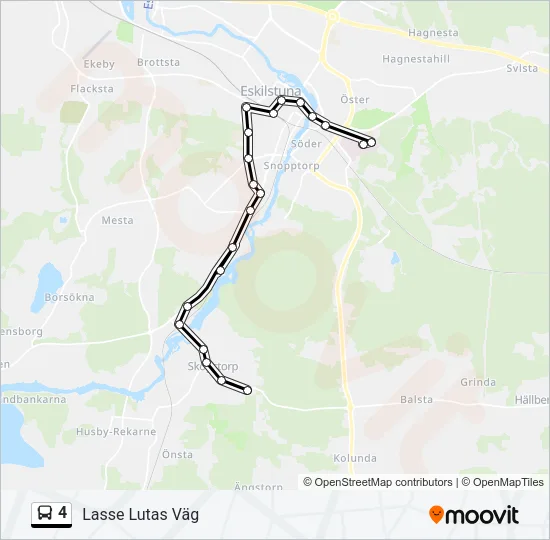 4 Bus Line Map