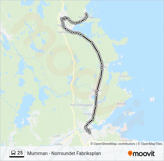 25  Line Map