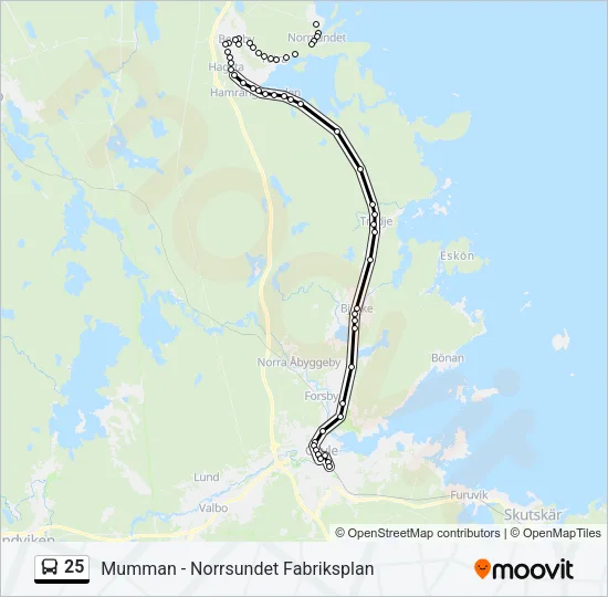 25  Line Map