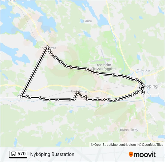 570 Bus Line Map