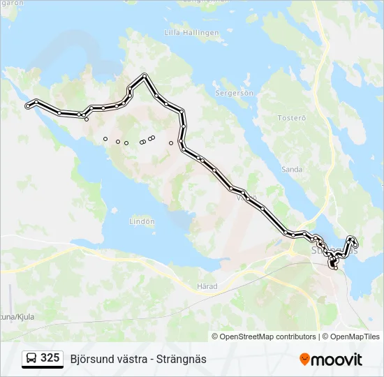 325 Bus Line Map
