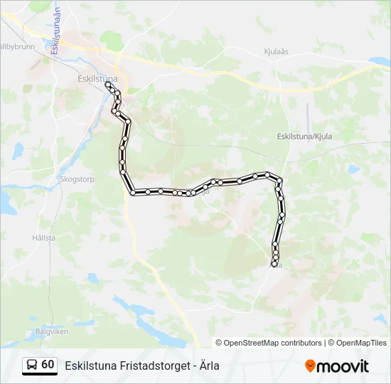 60 Bus Line Map