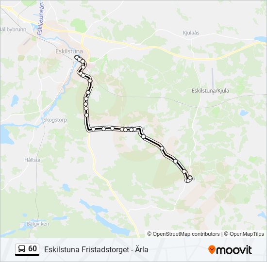 60 bus Line Map