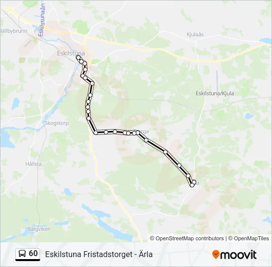 60 Bus Line Map