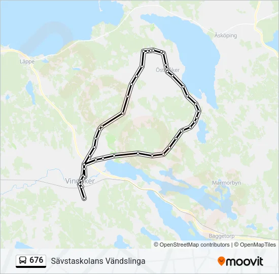 676 Bus Line Map