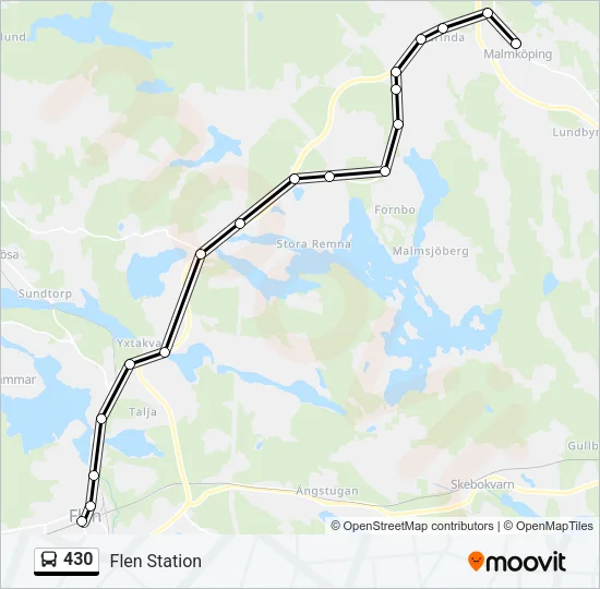 430 Bus Line Map