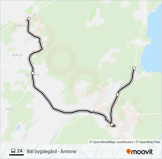 24 Bus Line Map