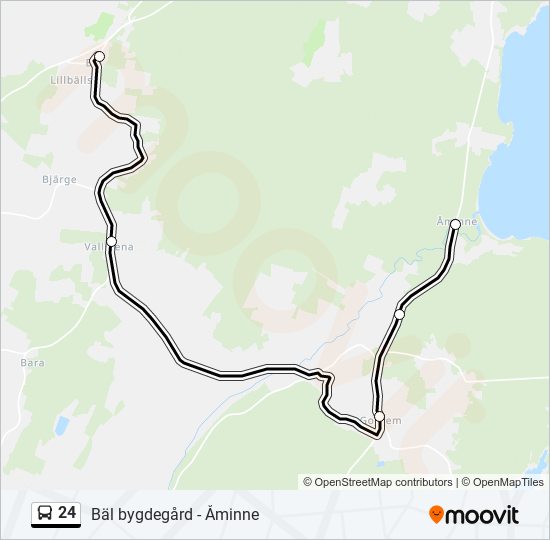 24 bus Line Map