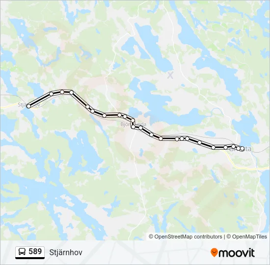 589 Bus Line Map