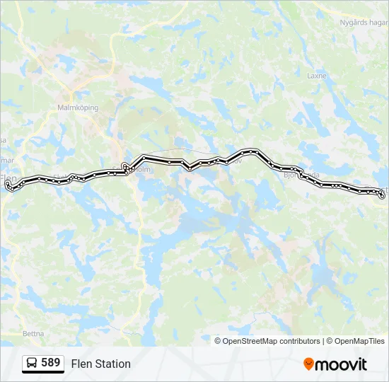 589 Bus Line Map