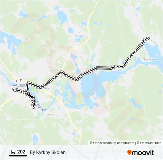202 Bus Line Map