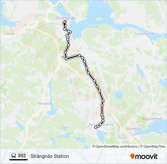 302 Bus Line Map