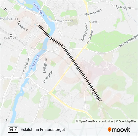7 Bus Line Map