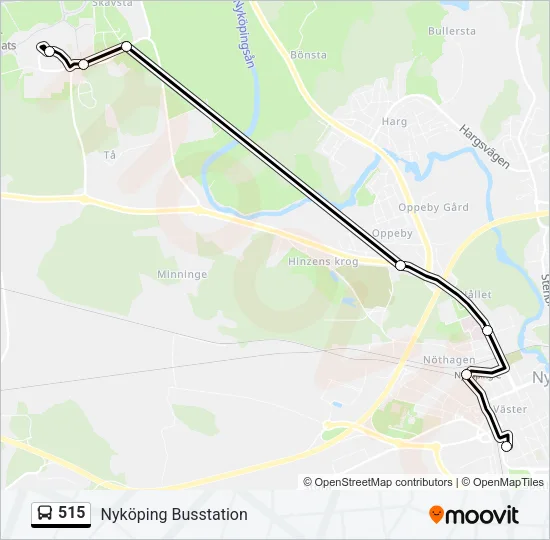 515 Bus Line Map