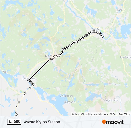 500 bus Line Map