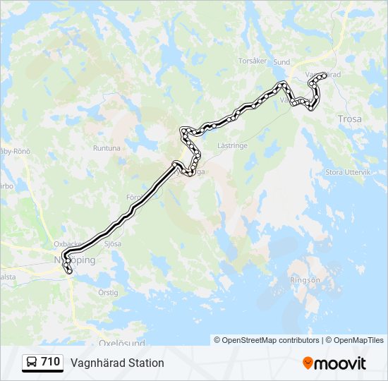 710 bus Line Map