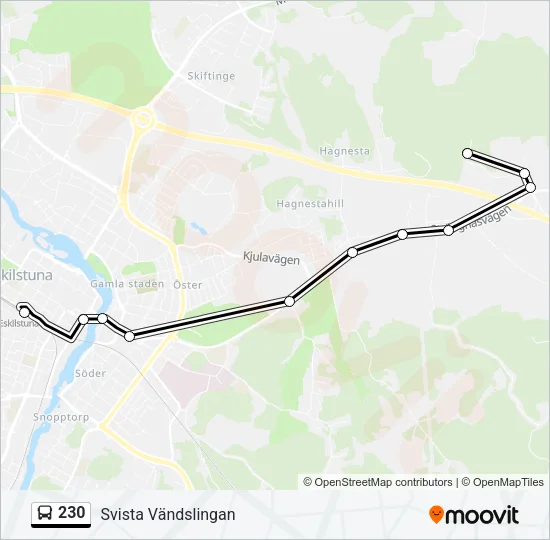 230 Bus Line Map