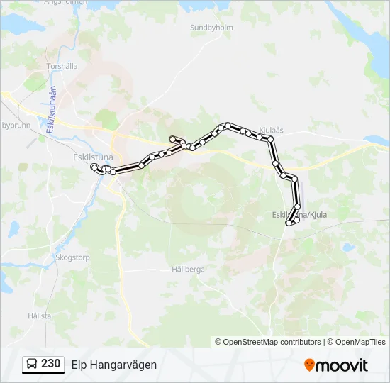 230 Bus Line Map