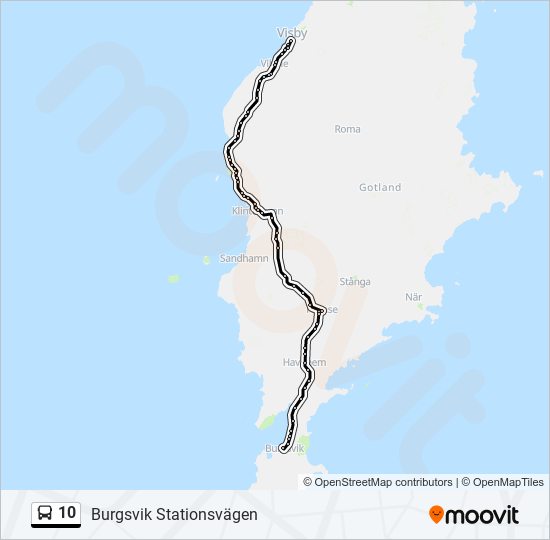 10 bus Line Map