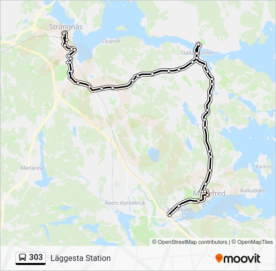 303 Route Schedules Stops Maps L ggesta Station Updated 