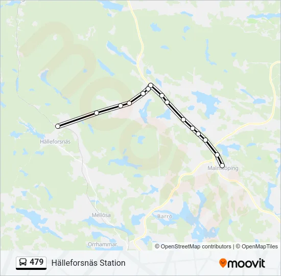 479 Bus Line Map