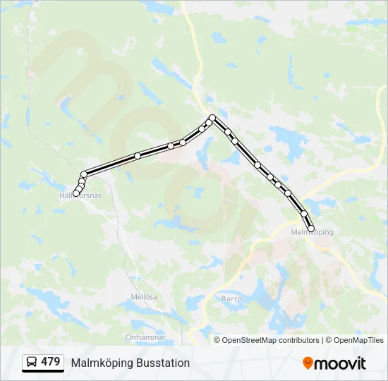 479 Bus Line Map