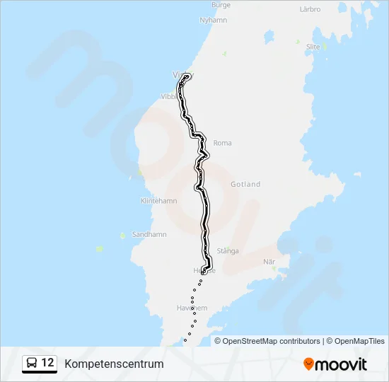 12 Bus Line Map