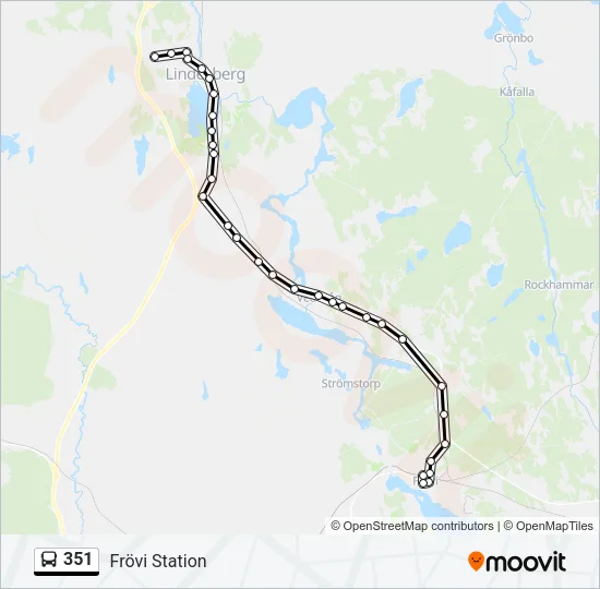 351 Bus Line Map
