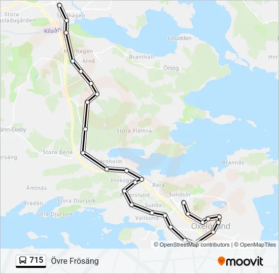 715 Bus Line Map