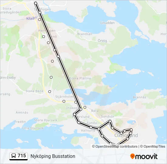715 Bus Line Map